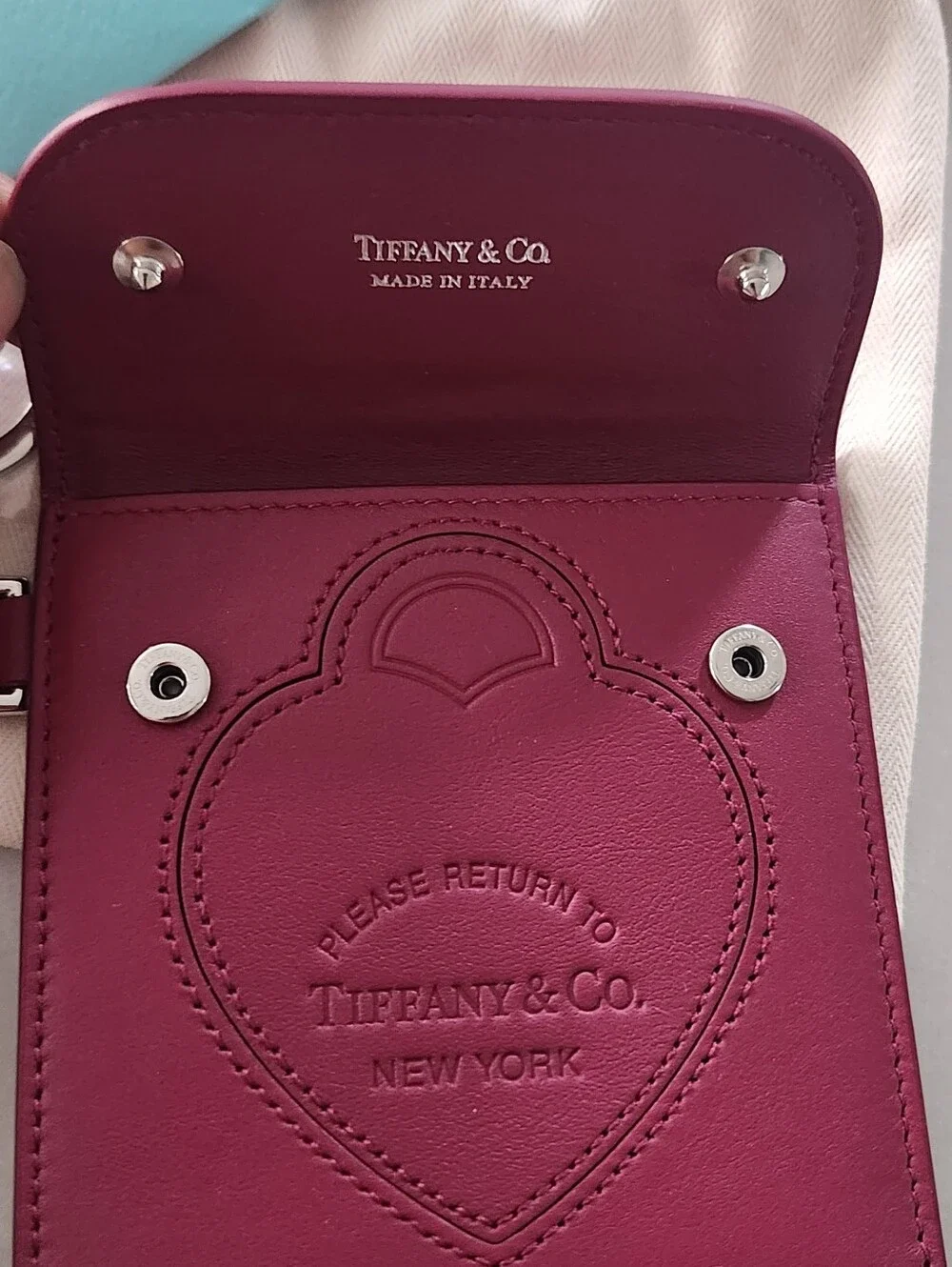 New Return To Tiffany Keychain Wallet/Coin Purse